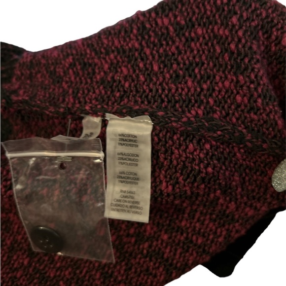 NWOT Karl Lagerfeld Long sleeve 2-tone tone button-down cardigan. - Picture 7 of 8